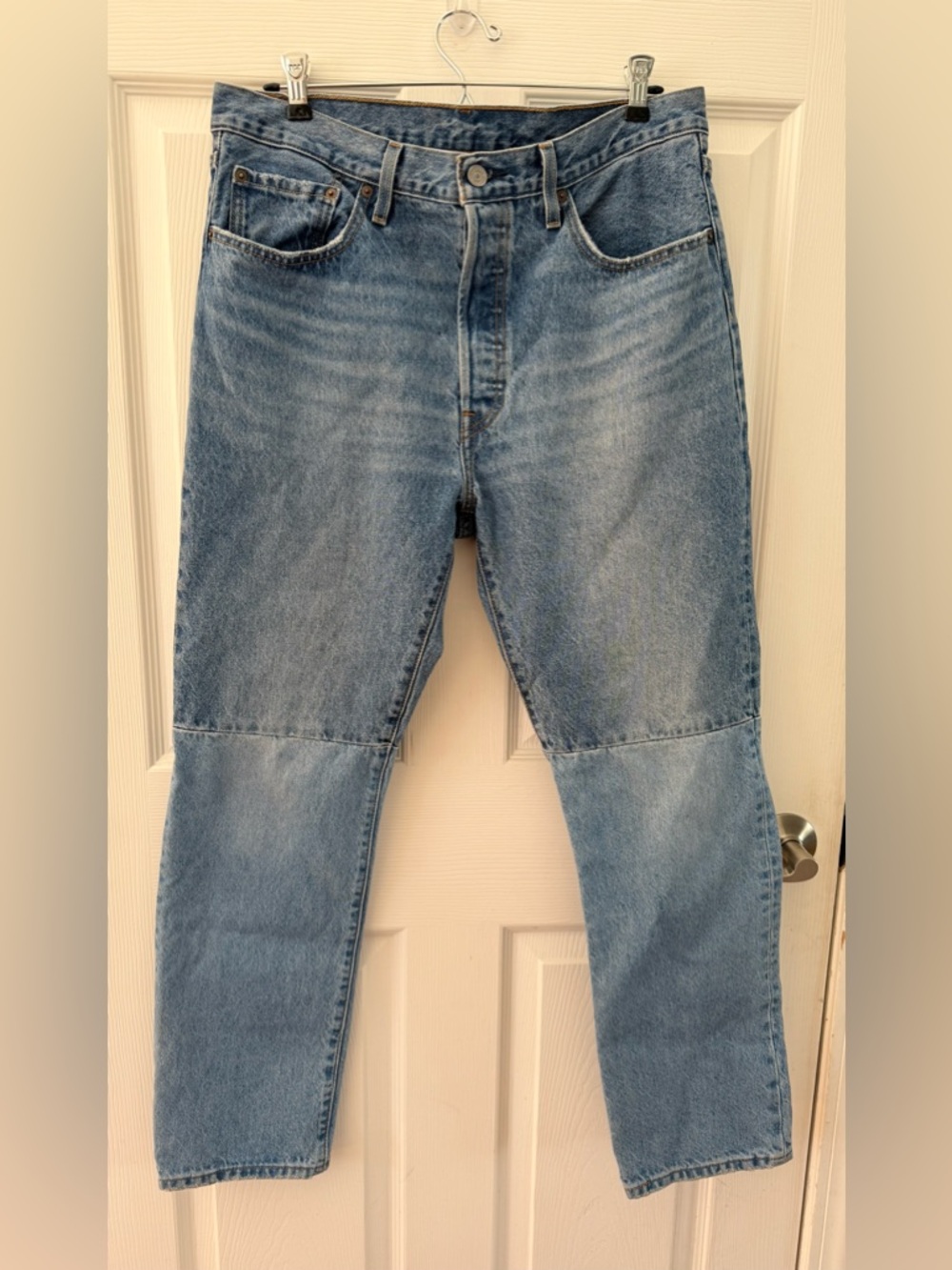Levi’s 501 150th Anniversary Light Wash 2 Tone Button Fly Straight Leg Jeans